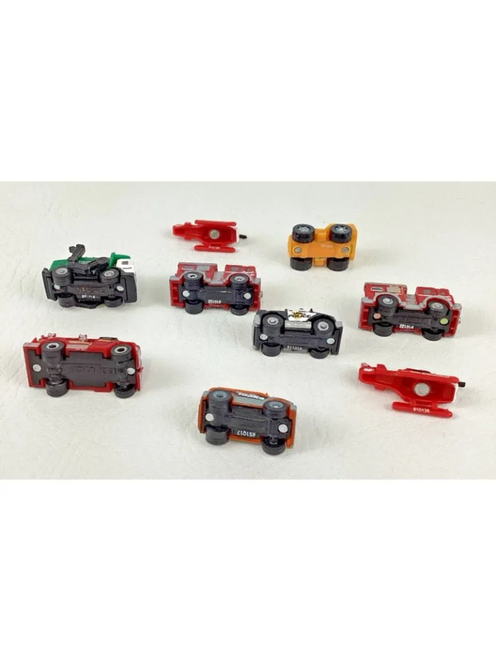 Tonka Tinys Micro Mini Vehicle Lot Fire Engine Garbage Truck Helicopter Police